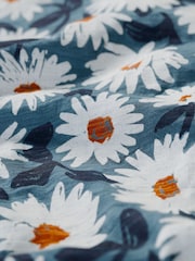 Seasalt Cornwall Blue Studio Glass V-Neck Jersey 100% Cotton Top - Image 5 of 5