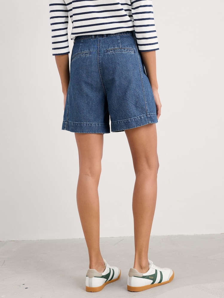 Seasalt Cornwall Blue Lowarth Shorts - Image 2 of 5