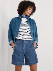Seasalt Cornwall Blue Lowarth Shorts - Image 3 of 5