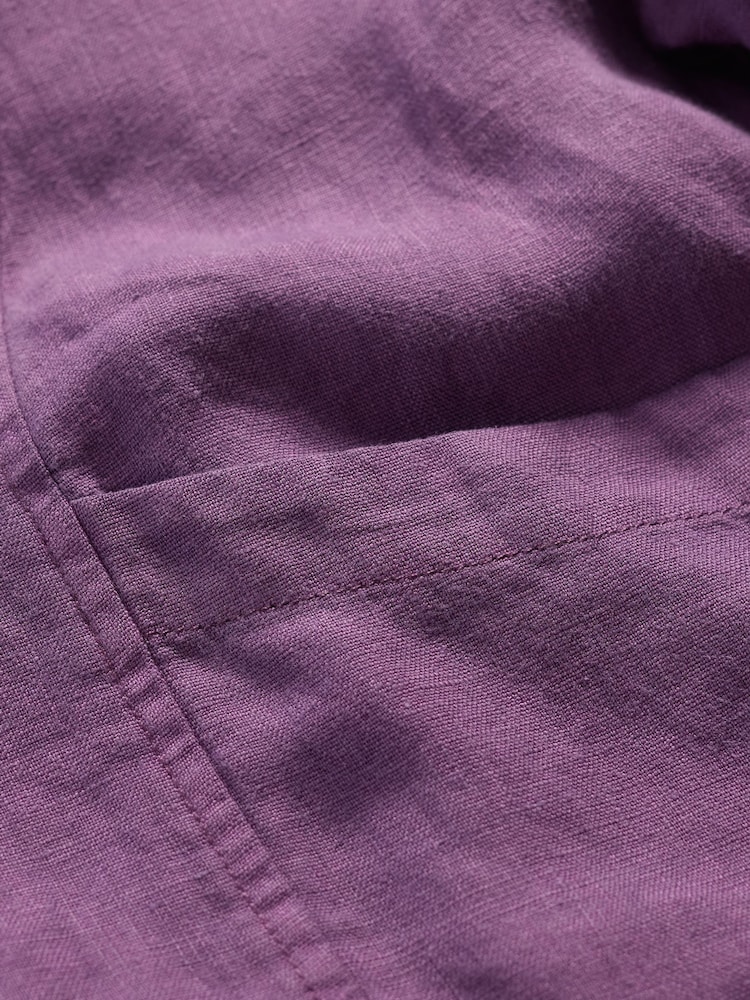Seasalt Cornwall Purple Country Lane Linen Jacket - Image 5 of 5