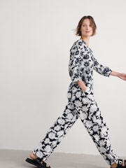 Seasalt Cornwall Blue Streamlet Floral Swing-Shape 100% Cotton Tunic - Image 1 of 5