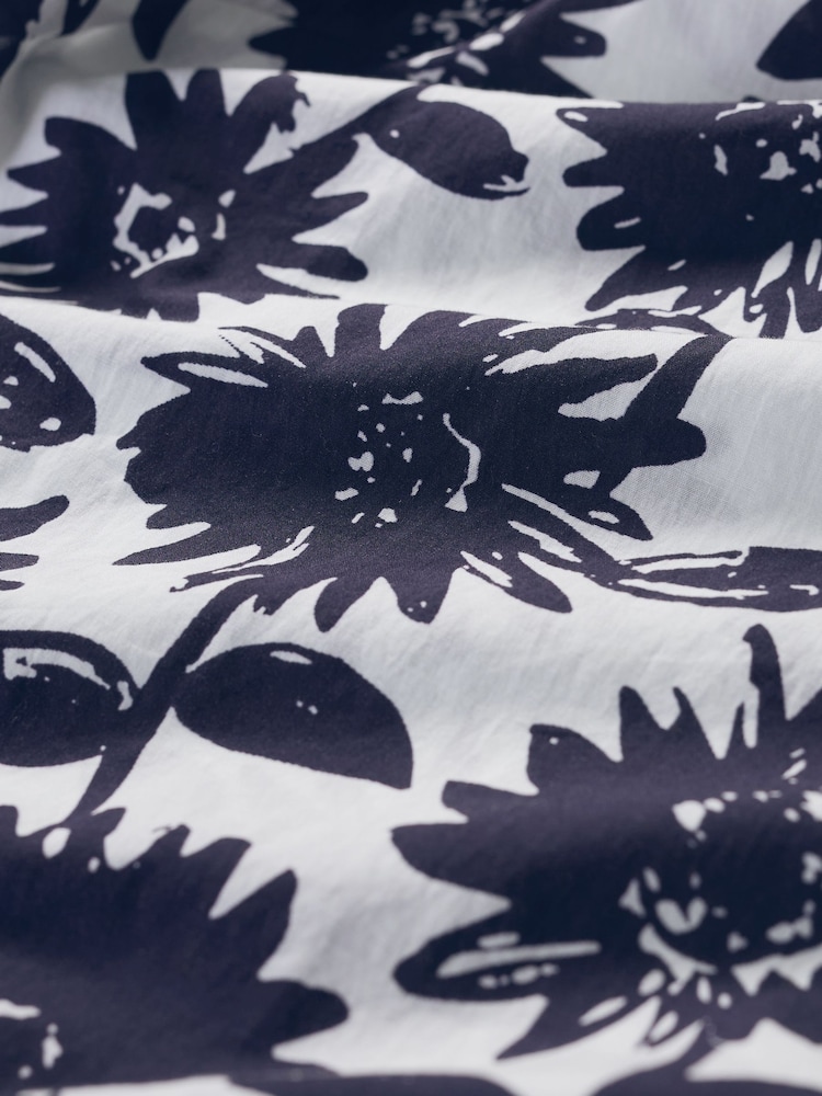 Seasalt Cornwall Blue Streamlet Floral Swing-Shape 100% Cotton Tunic - Image 5 of 5