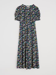 Seasalt Cornwall Black Marsh Short Sleeve Empire Line Dress - Image 4 of 5