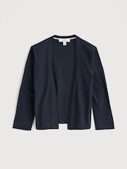Seasalt Cornwall Blue Vanessa 100% Cotton Cardigan - Image 4 of 5