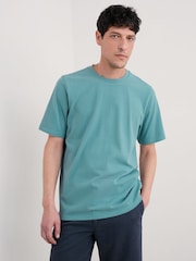 Seasalt Cornwall Blue Mens Merthen 100% Cotton T-Shirt - Image 1 of 5