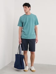 Seasalt Cornwall Blue Mens Merthen 100% Cotton T-Shirt - Image 3 of 5