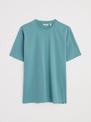 Seasalt Cornwall Blue Mens Merthen 100% Cotton T-Shirt - Image 4 of 5