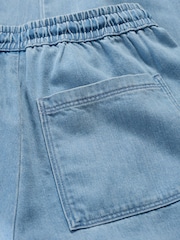 Seasalt Cornwall Blue Sholl Denim Linen Joggers - Image 5 of 5