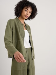 Seasalt Cornwall Green Arame Linen Jacket - Image 1 of 1