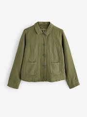 Seasalt Cornwall Green Arame Linen Jacket - Image 4 of 5