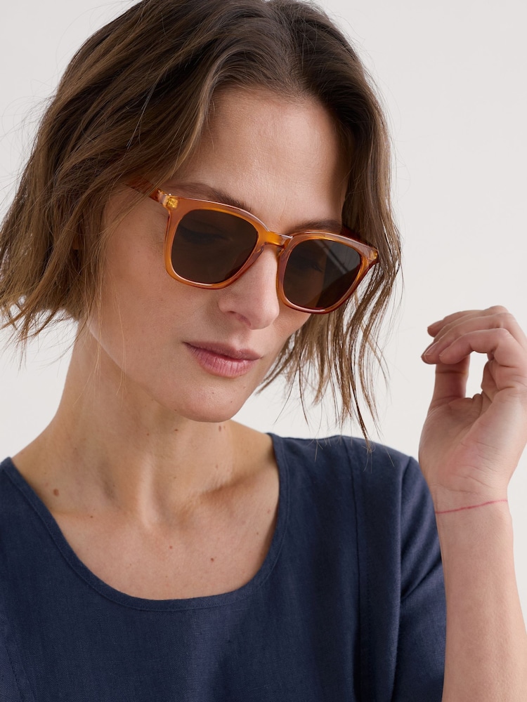 Seasalt Cornwall Orange Cloud Forms Sunglasses - Image 4 of 4 Seasalt Cornwall Orange Cloud Forms Sunglasses - Image 4 of 4