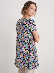 Seasalt Cornwall Multi Screenprint Jersey A-Line Tunic - Imagen 2 de 5