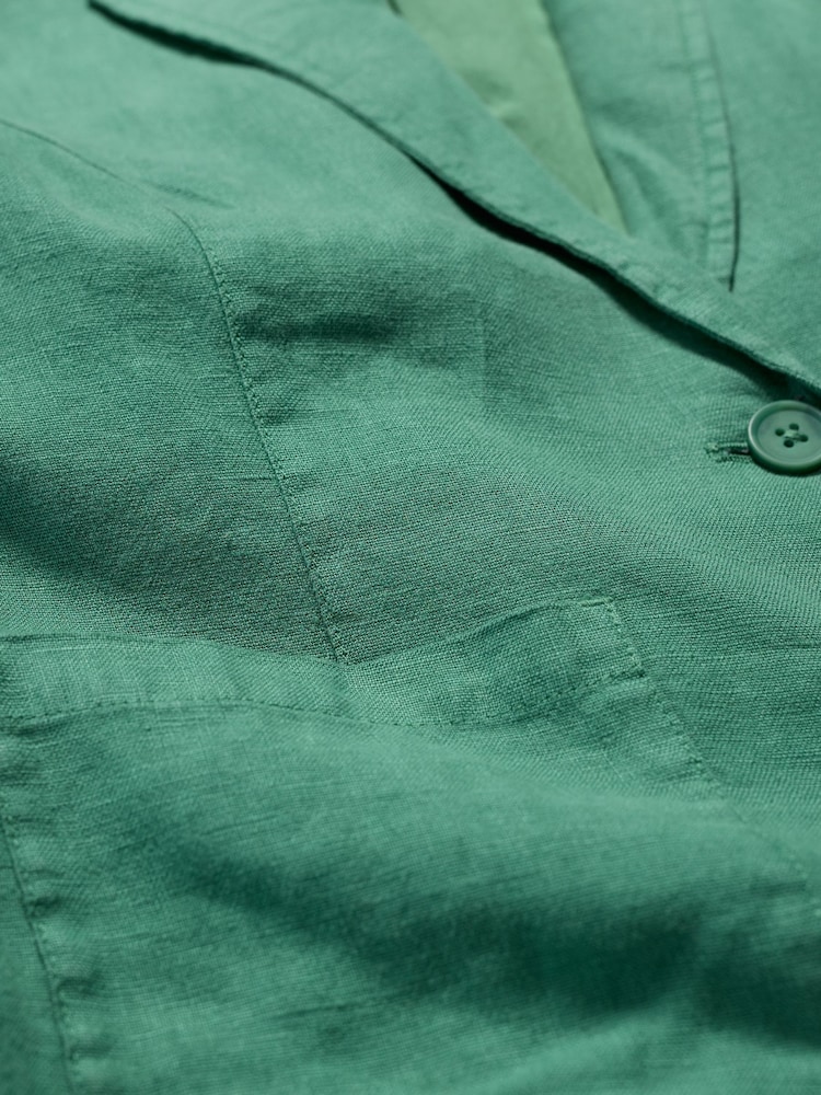 Seasalt Cornwall Green Blinker Linen Blazer - Image 5 of 5