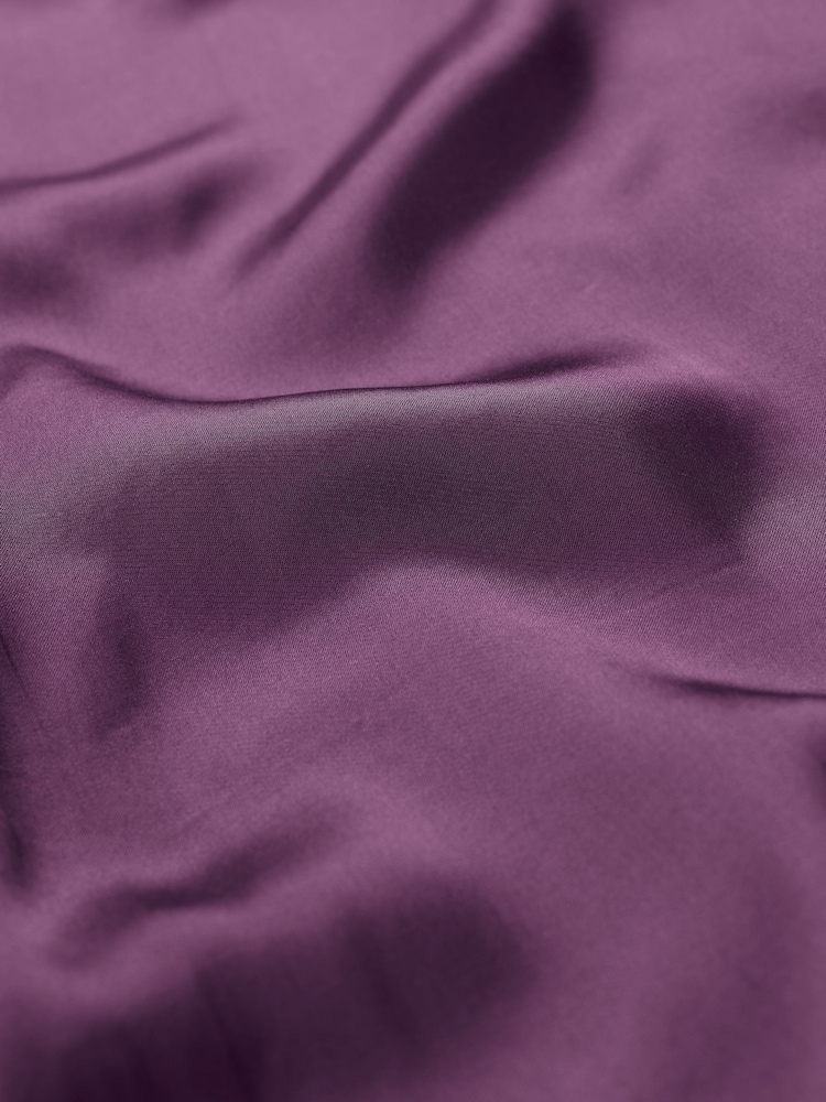 Seasalt Cornwall Purple Papaver Satin Shirt - Image 5 of 5