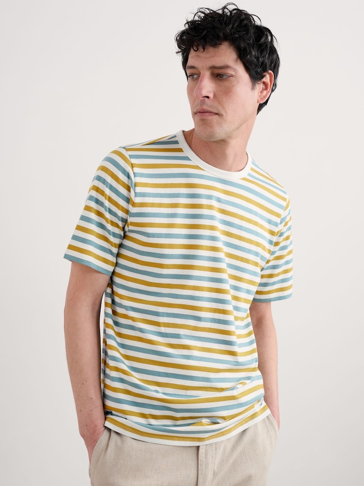 Seasalt Cornwall Black Mens Seven Seas Sailor 100% Cotton T-Shirt - Image 1 of 5