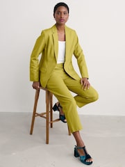 Seasalt Cornwall Green Erica Linen Blend Blazer - Image 8 of 10