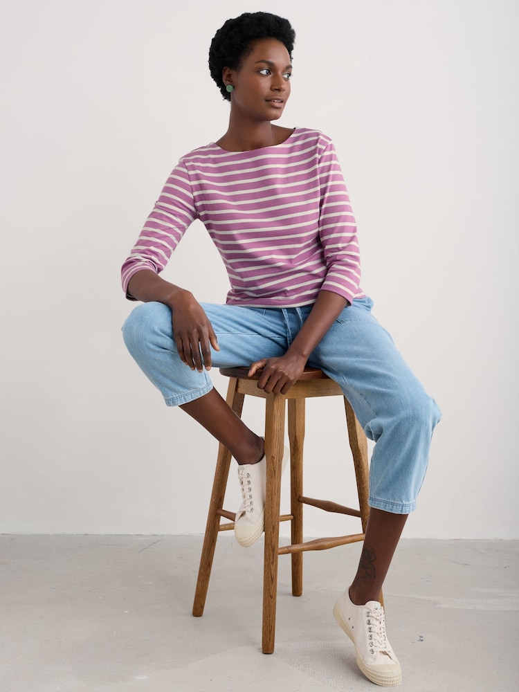 Seasalt Cornwall 100% Cotton Sailor Top - Imagen 1 de 5