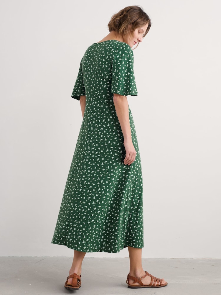 Seasalt Cornwall Dark Green Petite Bell Gable Above-Ankle Dress - Image 2 of 5