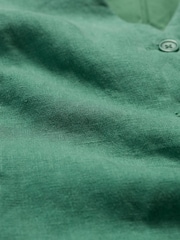 Seasalt Cornwall Green Teal Blinker Linen Waistcoat - Image 5 of 5