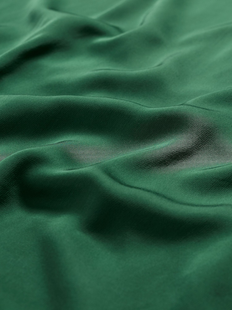 Seasalt Cornwall Green Rosalind Satin Midi Dress - Image 5 of 5