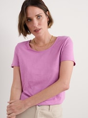 Seasalt Cornwall Purple Camerance T-Shirt - Image 1 of 5