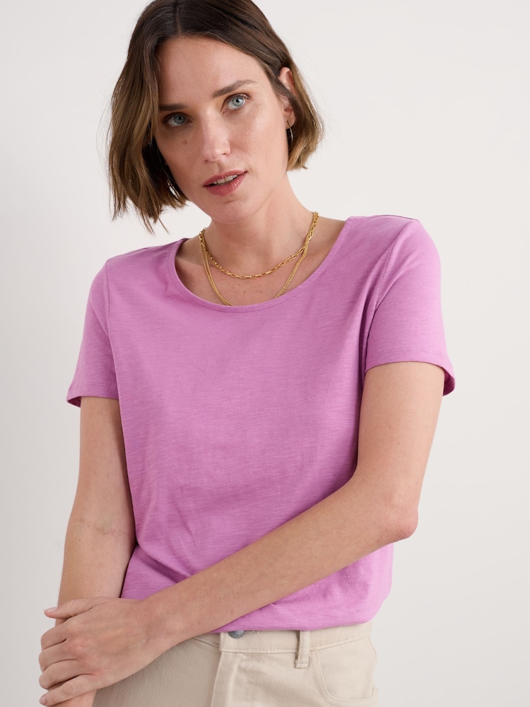 Seasalt Cornwall Purple Camerance T-Shirt - Image 1 of 5