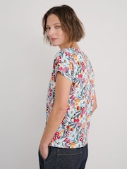 Seasalt Cornwall Black Studio Glass V-Neck Jersey 100% Cotton Top - Image 2 of 5