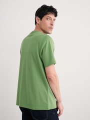 Seasalt Cornwall Green Mens Midwatch 100% Cotton T-Shirt - Image 2 of 5