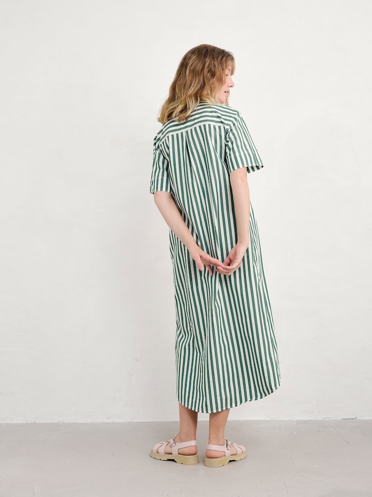 Seasalt Cornwall Petite Harbour Movement 100% Cotton Shirt Dress - Slika 2 iz 5