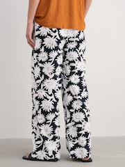 Seasalt Cornwall Blue Poolfield 100% Cotton Printed Trousers - Image 1 of 5
