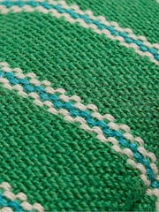 Seasalt Cornwall Green Flourish Jute Striped Cross-Body Bag - Image 4 of 4