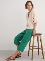 Seasalt Cornwall Green Brawn Point Crops Trousers - Image 3 of 5