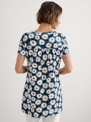 Seasalt Cornwall Blue Multi Bowithick Jersey Tunic - Image 2 of 5