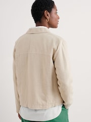 Seasalt Cornwall Natural Arame Linen Jacket - Image 3 of 5