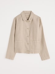 Seasalt Cornwall Natural Arame Linen Jacket - Image 4 of 5
