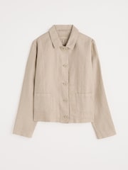 Seasalt Cornwall Natural Arame Linen Jacket - Image 6 of 6
