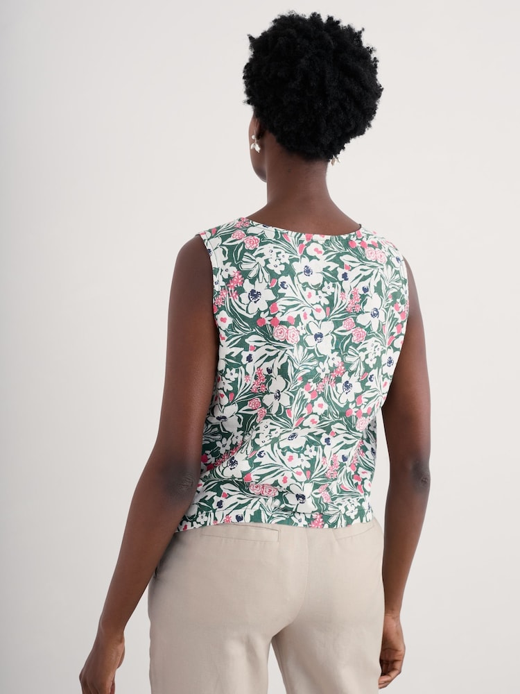 Seasalt Cornwall Green Colour Study Vest - Image 2 of 5