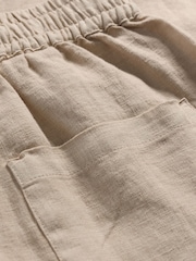 Seasalt Cornwall Natural Dipping Sun 100% Linen Trousers - Image 5 of 5