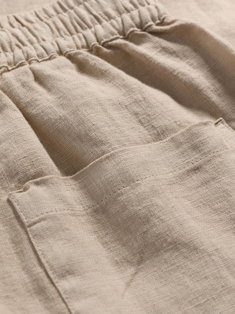 Seasalt Cornwall Natural Dipping Sun 100% Linen Trousers - Image 5 of 5