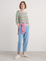 Seasalt Cornwall Purple Knavock Striped Jumper - Image 3 of 5