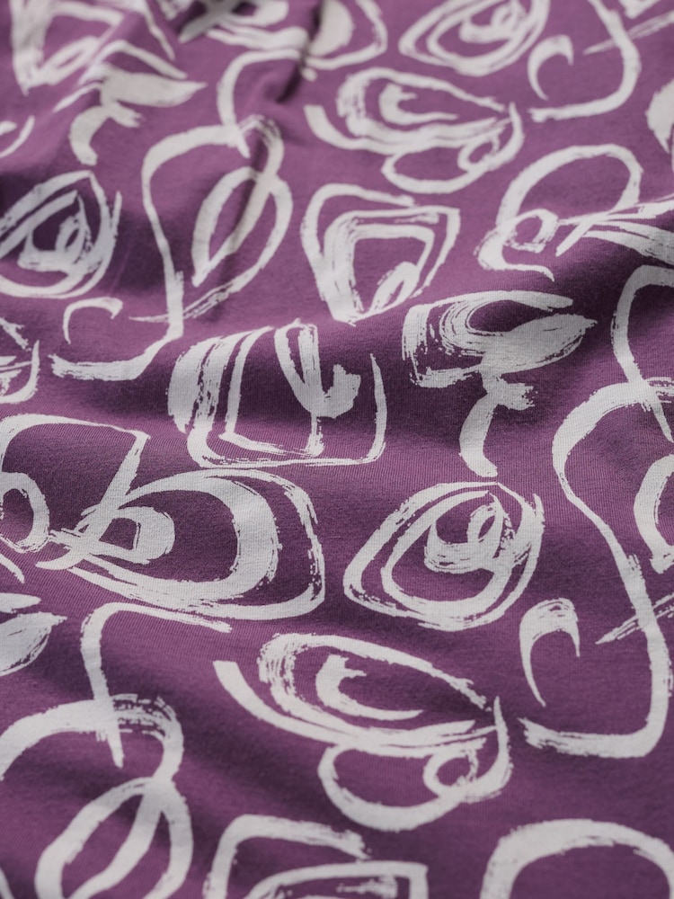Seasalt Cornwall Purple Tall April Short Sleeve Dress - Image 5 of 5
