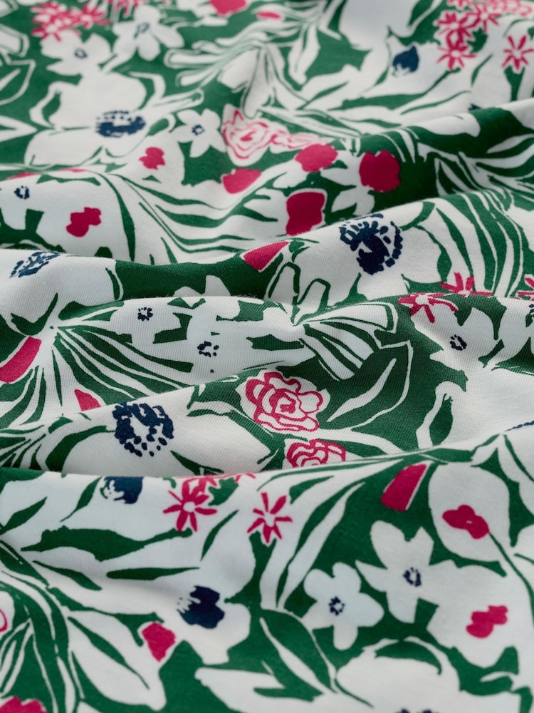Seasalt Cornwall Green Rose A-Line Skirt - Image 5 of 5