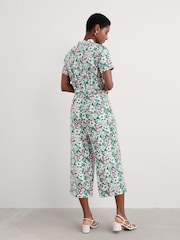 Seasalt Cornwall Green Treen Cove Linen Jumpsuit - Image 2 of 4