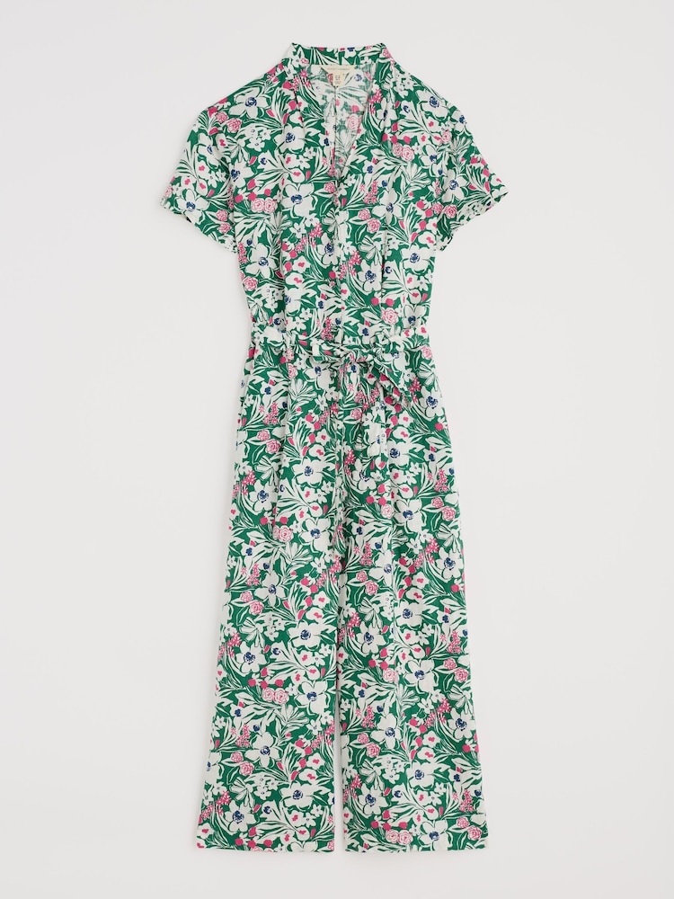 Seasalt Cornwall Green Treen Cove Linen Jumpsuit - Image 4 of 4 Seasalt Cornwall Green Treen Cove Linen Jumpsuit - Image 4 of 4