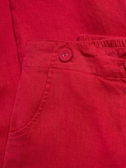 Seasalt Cornwall Red Brawn Point Crops Trousers - Image 5 of 5