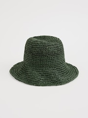Seasalt Cornwall Green 100% Cotton Castle Point Hat - Image 1 of 3