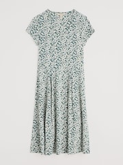 Seasalt Cornwall Green Tall Pier View Jersey Dress - Image 4 of 5