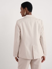 Seasalt Cornwall Natural Erica Linen Blend Blazer - Image 3 of 6
