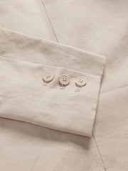 Seasalt Cornwall Natural Erica Linen Blend Blazer - Image 6 of 6