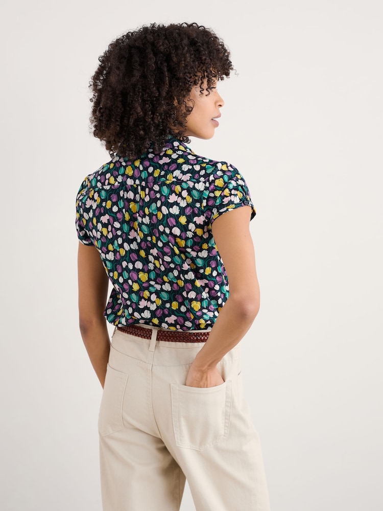Seasalt Cornwall Multi Rushmaker Short Sleeve 100% Cotton Shirt - Image 2 of 5